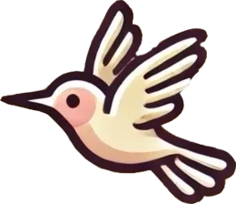 A hummingbird in flight