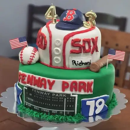 Fenway Park baseball cake